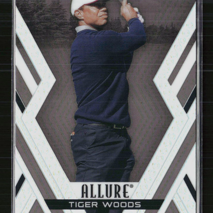 2026 Upper Deck Allure Golf Tiger Woods #1 Black Rainbow