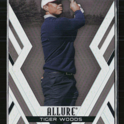 2026 Upper Deck Allure Golf Tiger Woods #1 Black Rainbow