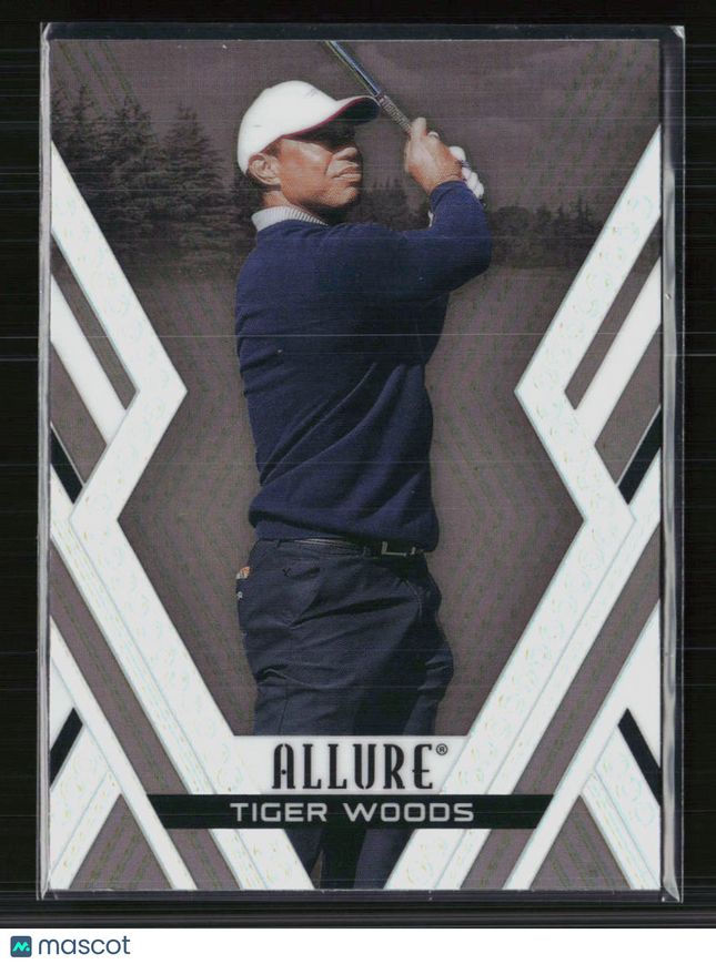 2026 Upper Deck Allure Golf Tiger Woods #1 Black Rainbow