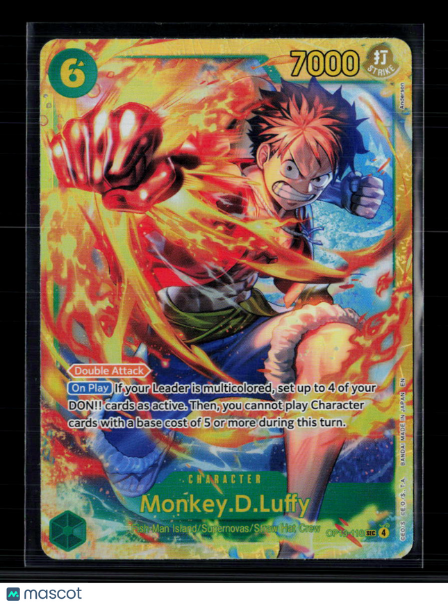 One Piece Monkey.D.Luffy (118) (SEC) Carrying On His Will SEC • OP13-118 Foil