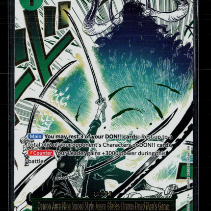 One Piece Demon Aura Nine Sword Style Asura Blades Drawn Dead Mans Game OP12-037