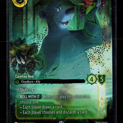 Disney Lorcana Baloo Enchanted Whispers in the Well Enchanted • 230/204 Holofoil