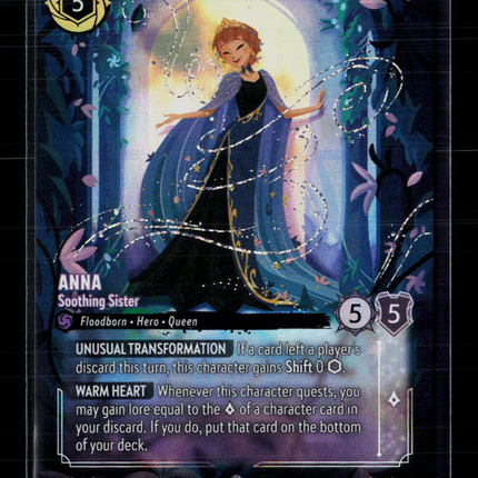Disney Lorcana Anna Enchanted Winterspell Enchanted • 227/204 Holofoil