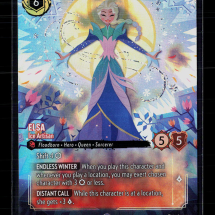 Disney Lorcana Elsa (Enchanted) Winterspell Enchanted • 233/204 Holofoil