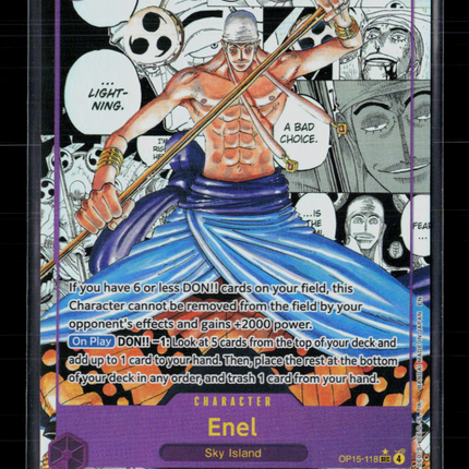 One Piece Enel (OP15-118) (Manga) Adventure on Kami's Island SEC • OP15-118 Foil