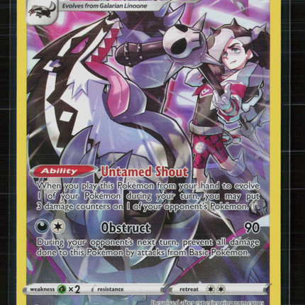 Pokemon 2022 Astral Radiance Galarian Obstagoon CHR #TG10/TG30
