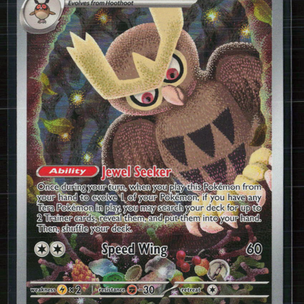 Pokemon 2024 Stellar Crown Noctowl FA #SVP EN 141