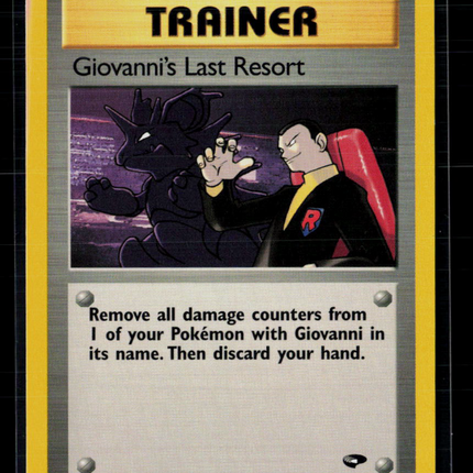 Pokemon 2000 Gym Challenge Giovanni's Last Resort #105/132