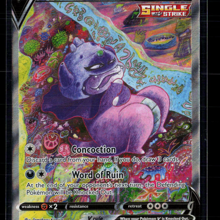 Pokemon 2021 Chilling Reign Galarian Slowking V FA #179/198
