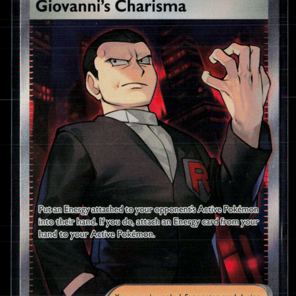 Pokemon 2023 Scarlet & Violet 151 Giovanni's Charisma FA #197/165