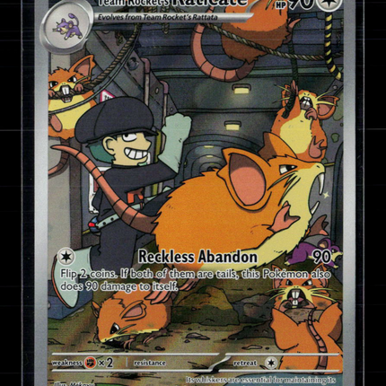 Pokemon 2025 Journey Together Team Rocket's Raticate #202/182