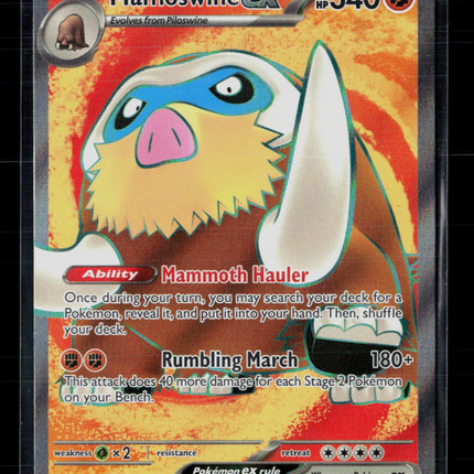 Pokemon 2025 Journey Together Mamoswine EX FA #174/159