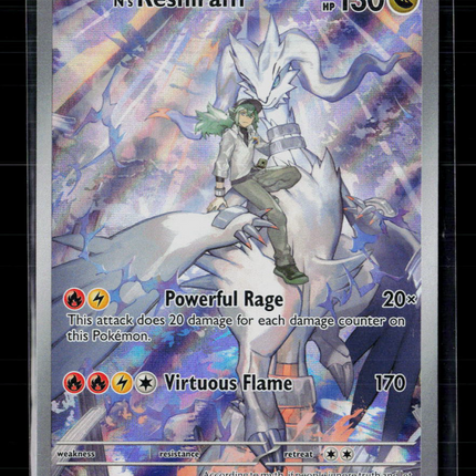 Pokemon 2025 Journey Together N'S Reshiram FA #167/159