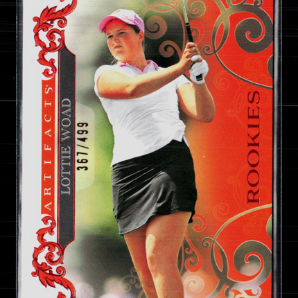 2026 Upper Deck Artifacts Golf Lottie Woad #75 Red 367/499