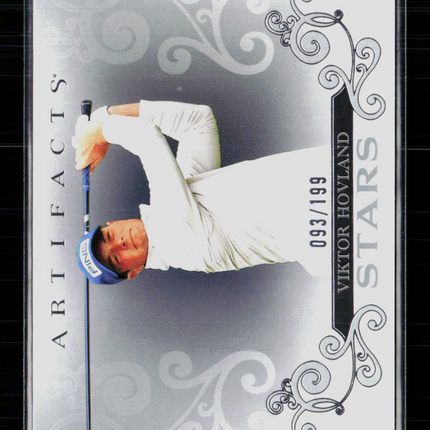 2026 Upper Deck Artifacts Golf Stars Viktor Hovland #90 Silver 093/199