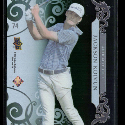 2026 Upper Deck Artifacts Golf Jackson Koivun #74 Clear Cut Acetate RC