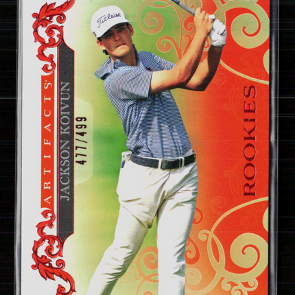 2023 Upper Deck Artifacts Golf Jackson Koivun #74 Red 477/499