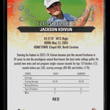 2023 Upper Deck Artifacts Golf Jackson Koivun #74 Red 477/499