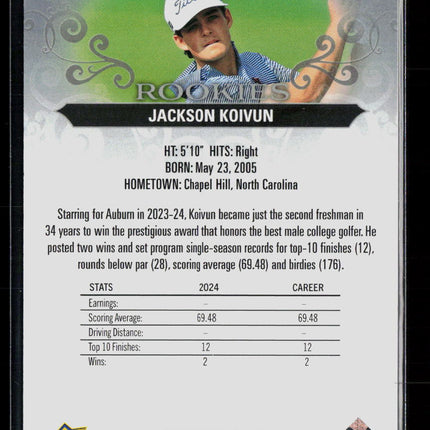 2023 Upper Deck Artifacts Golf Jackson Koivun #74 704/999