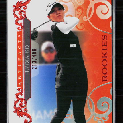2026 Upper Deck Artifacts Golf Lydia Ko #60 Red 213/499