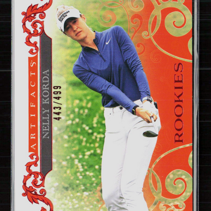 2024 Upper Deck Artifacts Golf Nelly Korda #51 Red 443/499