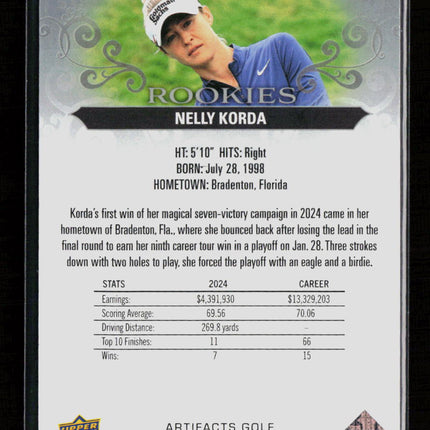 2026 Upper Deck Artifacts Golf Nelly Korda #51 036/999
