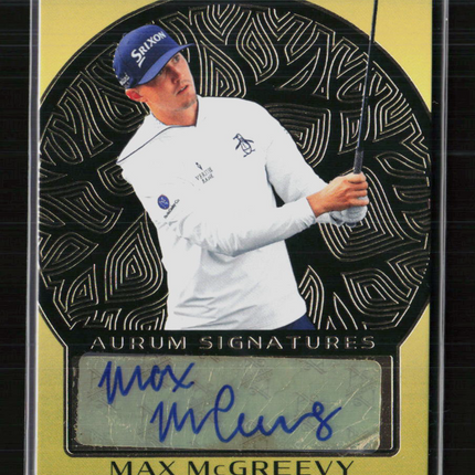 2021 Upper Deck Artifacts Golf Aurum Signatures Max McGreevy #AS-MM 59/75 Auto