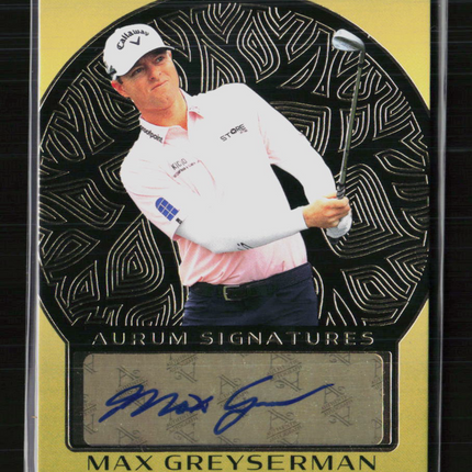 2026 Upper Deck Artifacts Golf Aurum Max Greyserman #AS-MG 22/49 Auto