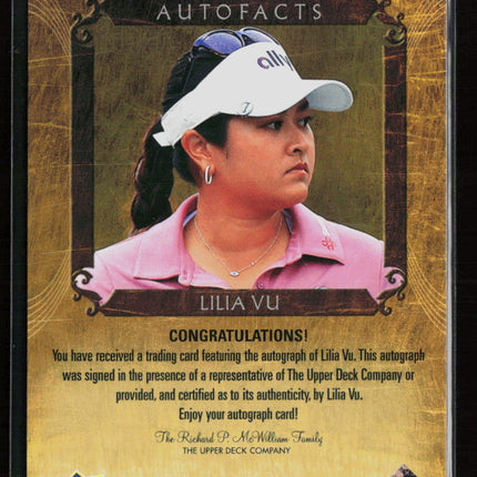 2026 Upper Deck Artifacts Golf Autofacts Lilia Vu #A-LV Auto