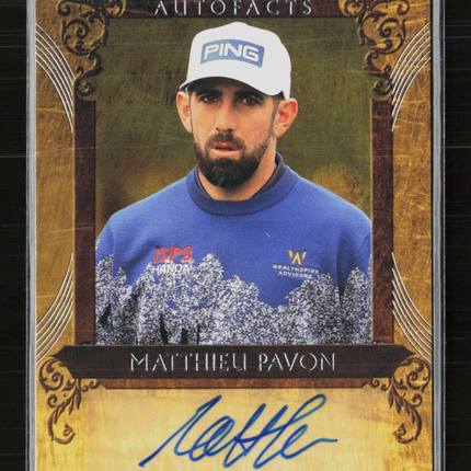 2026 Upper Deck Artifacts Golf Autofacts Matthieu Pavon #A-MP Auto