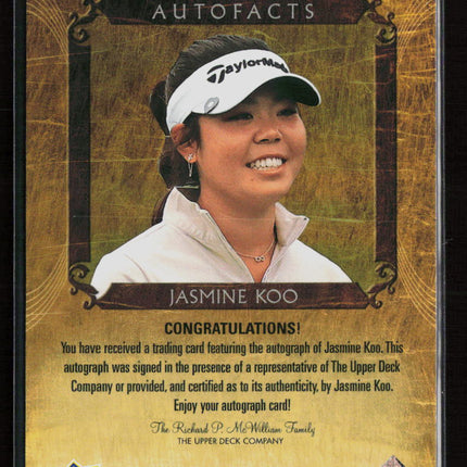 2026 Upper Deck Artifacts Golf Autofacts Jasmine Koo #A-KO Auto
