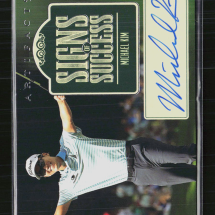 2026 Upper Deck Artifacts Golf Signs of Success Michael Kim #SS-MK Auto