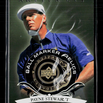 2026 Upper Deck Artifacts Golf Payne Stewart #BM-PS Black Ball Marker Relic /10