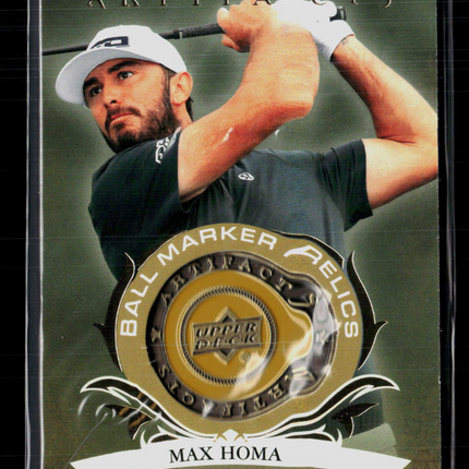 2026 Upper Deck Artifacts Golf Max Homa #BM-MH Gold Ball Marker Relics 04/99