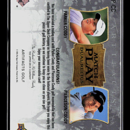 2026 Upper Deck Artifacts Golf Parker Coody Pierceson Coody #MP-CC 05/49