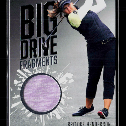 2021 Upper Deck Artifacts Golf Big Drive Fragments Brooke Henderson #BDF-BH