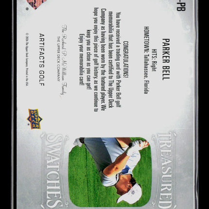 2024 Upper Deck Artifacts Golf Treasured Swatches Parker Bell #TS-PB
