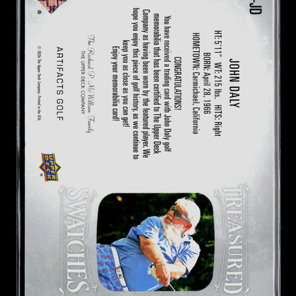 2026 Upper Deck Artifacts Golf Treasured Swatches John Daly #TS-JD