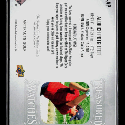 2024 Upper Deck Artifacts Golf Treasured Swatches Aldrich Potgieter #TS-AP