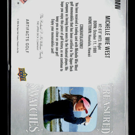 2024 Upper Deck Artifacts Golf Treasured Swatches Michelle Wie West #TS-MW