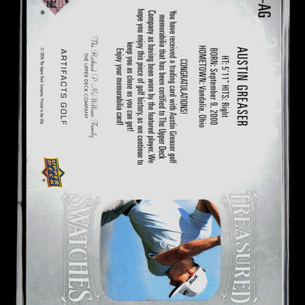 2026 Upper Deck Artifacts Golf Treasured Swatches Austin Greaser #TS-AG