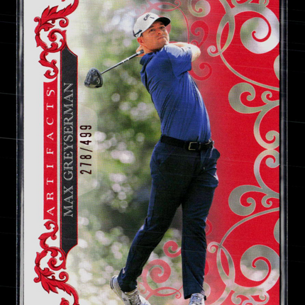 2026 Upper Deck Artifacts Golf Max Greyserman #27 Red 278/499
