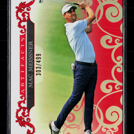 2026 Upper Deck Artifacts Golf Mac Meissner #13 Red 303/499