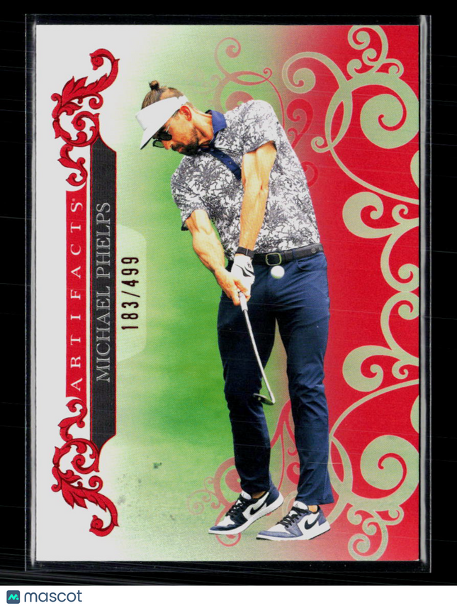 2026 Upper Deck Artifacts Golf Michael Phelps #35 Red 183/499