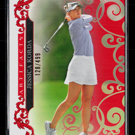 2026 Upper Deck Artifacts Golf Jessica Korda #38 Red 128/499
