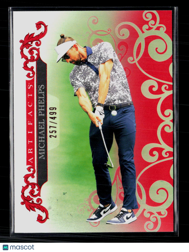 2026 Upper Deck Artifacts Golf Michael Phelps #35 Red 257/499