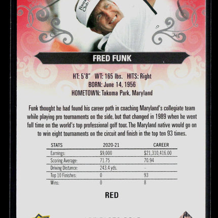 2026 Upper Deck Artifacts Golf Fred Funk #23 Red 141/499