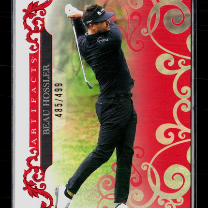 2026 Upper Deck Artifacts Golf Beau Hossler #16 Red 485/499