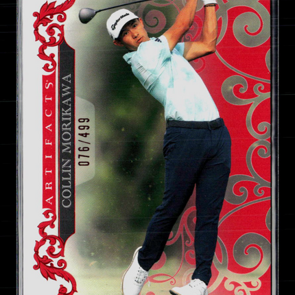 2026 Upper Deck Artifacts Golf Collin Morikawa #4 Red 076/499