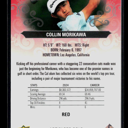 2026 Upper Deck Artifacts Golf Collin Morikawa #4 Red 076/499